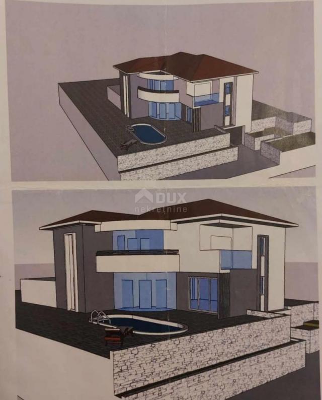 OPATIJA, MATULJI - house under construction 230m2 + surroundings 400m2