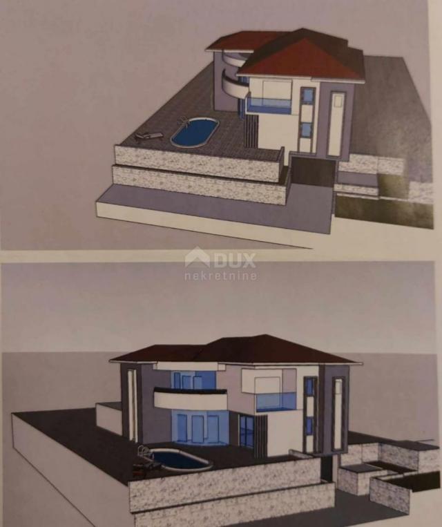 OPATIJA, MATULJI - house under construction 230m2 + surroundings 400m2