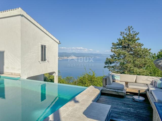 OPATIJA RIVIERA - a private villa with a special arrangement with a swimming pool and a panoramic vi