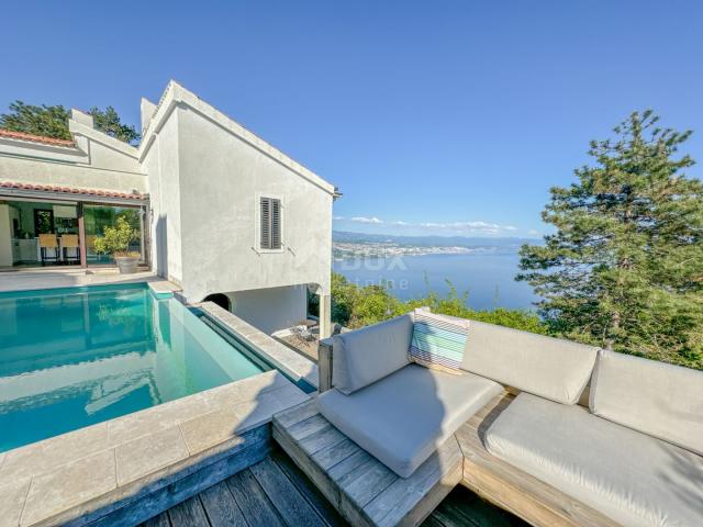 OPATIJA RIVIERA - a private villa with a special arrangement with a swimming pool and a panoramic vi