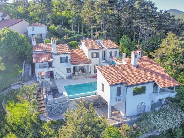 OPATIJA RIVIERA - a private villa with a special arrangement with a swimming pool and a panoramic vi