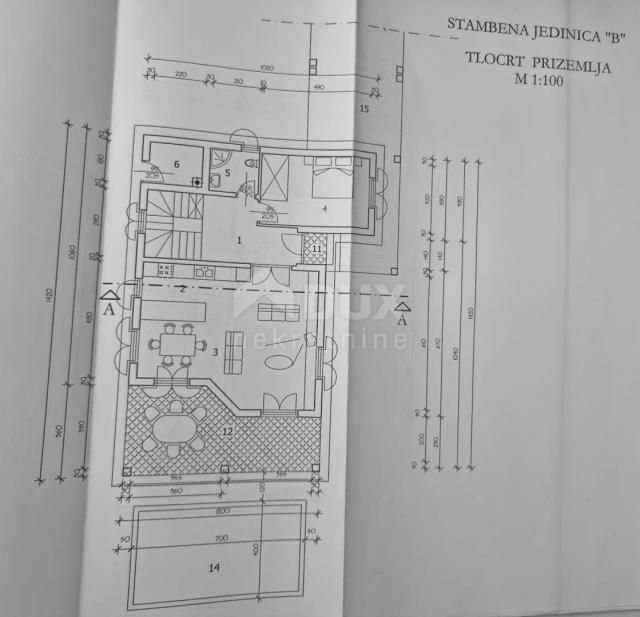 ISTRA, LABIN - Kuća i zemljište s građevinskom dozvolom