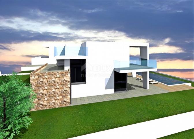 ISTRIA, NOVIGRAD - Land with a project near the sea