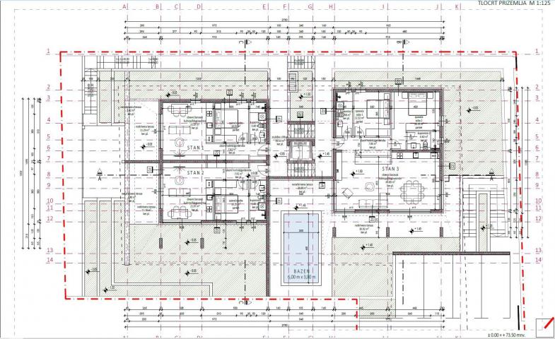 ZADAR, VIDIKOVAC - Wohnung im Bau mit Garten und Garage S1