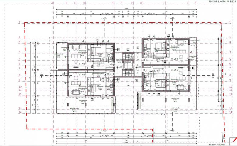 ZADAR, VIDIKOVAC - Wohnung im Bau mit Garten und Garage S1