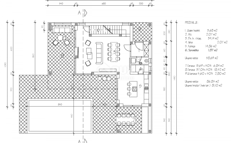 ISTRA, LABIN - Moderna novogradnja s bazenom