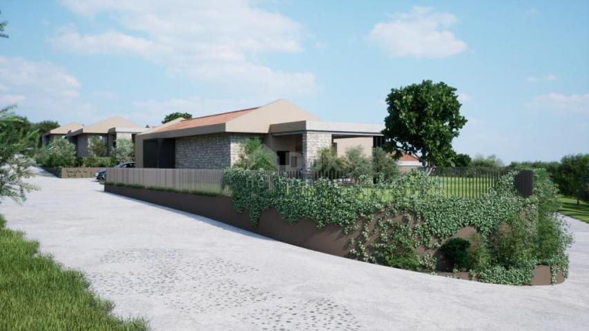 ISTRIA, BUJE - Building plot with permission for two villas with swimming pool, beautiful sea view