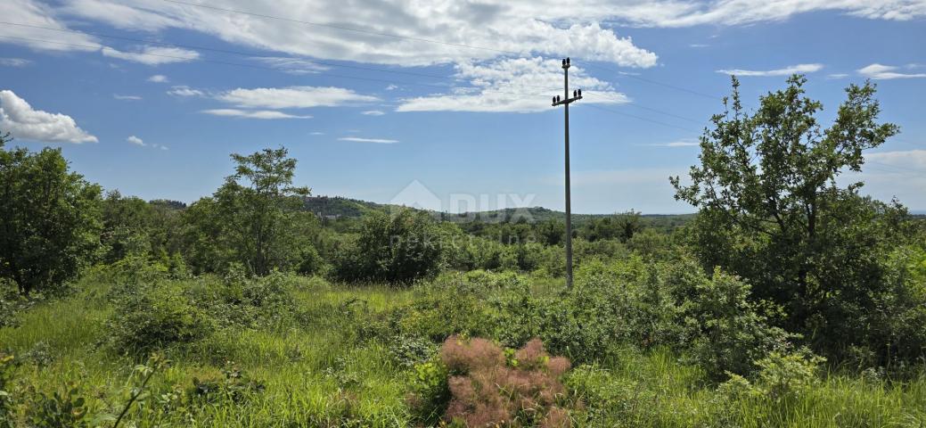 ISTRIA, BUJE - Building plot with permission for two villas with swimming pool, beautiful sea view