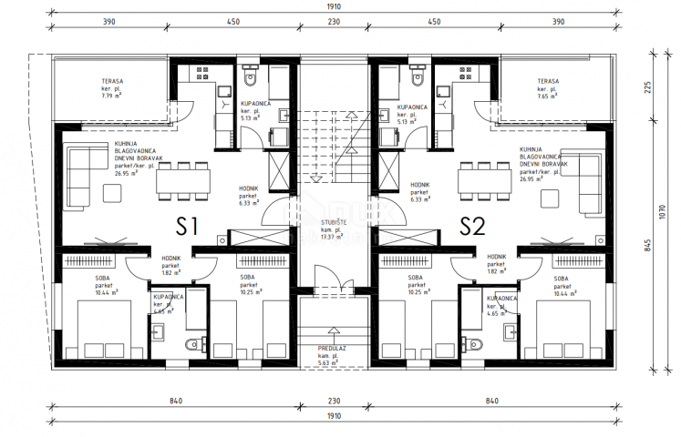 ZADAR, PRIVLAKA – Neubau! Schöne Wohnung im Erdgeschoss in Sabunike mit Garten und Terrasse! SJ2