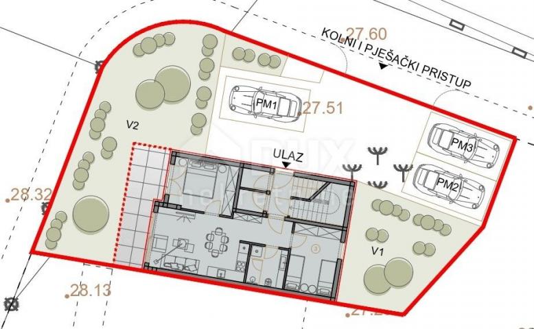 ISTRIEN, MEDULIN - Zweizimmerwohnung im Erdgeschoss mit Garten