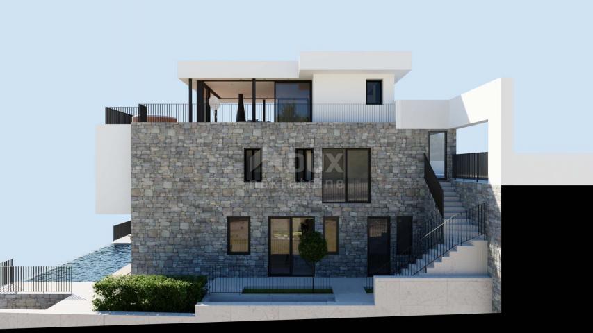 OPATIJA – luxuriöse moderne Villa 300 m2 mit Pool und Meerblick + angelegter Garten 650 m2