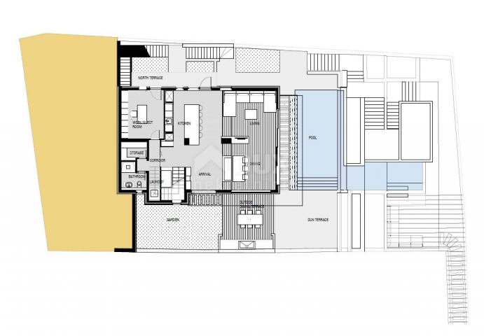 OPATIJA – luxuriöse moderne Villa 300 m2 mit Pool und Meerblick + angelegter Garten 650 m2