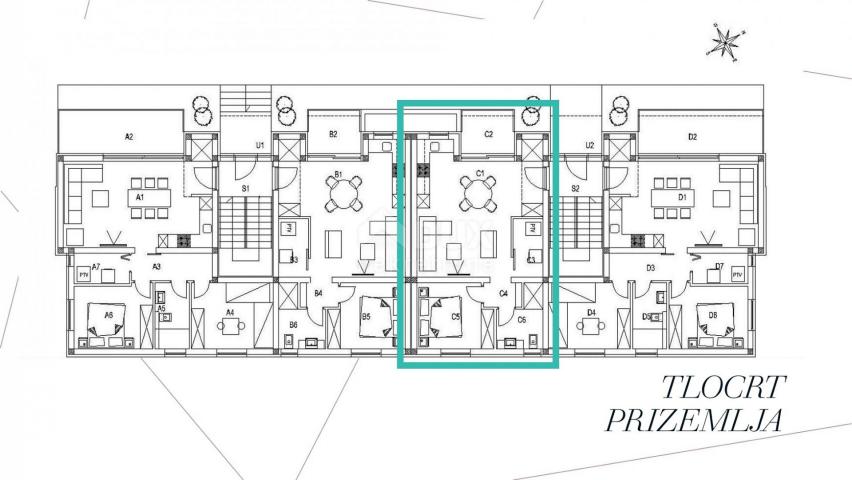 ISTRIEN, ŽMINJ - Apartment mit einem Schlafzimmer im Erdgeschoss