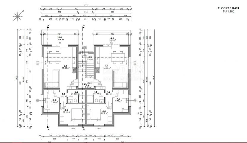 INSEL PAG, PAG - Wohnung im Bau in der Nähe des Meeres S1