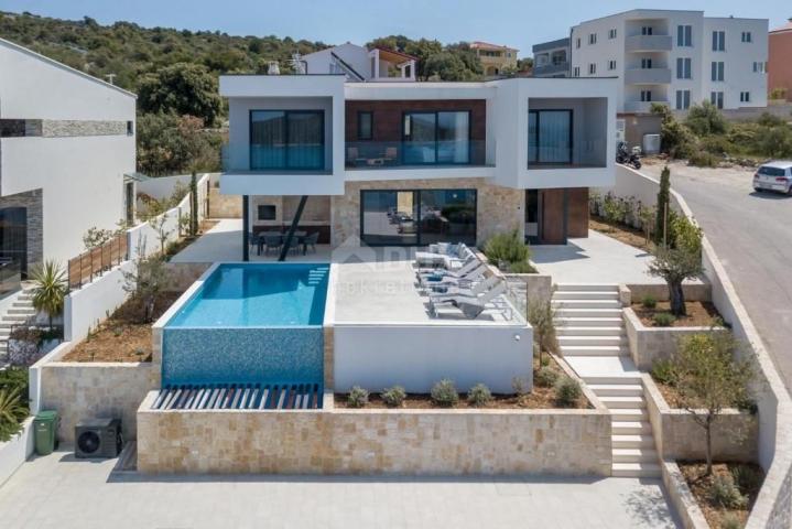 DALMATIA, ROGOZNICA Modern holiday villa with a picturesque view of the sea