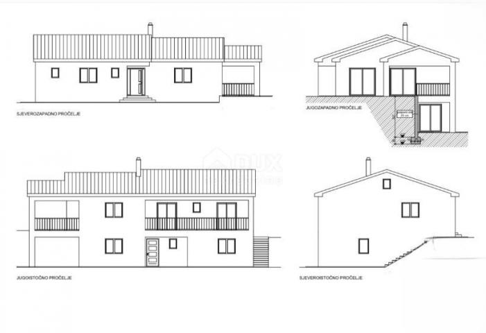 ISTRA, GROŽNJAN - Građevinsko zemljište s projektom