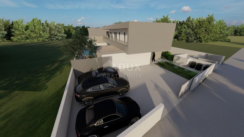 ZADAR, ZATON - Ideal building plot in Zaton with a building permit and a project for a modern villa 