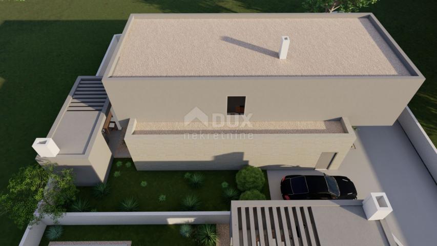 ZADAR, ZATON - Ideal building plot in Zaton with a building permit and a project for a modern villa 