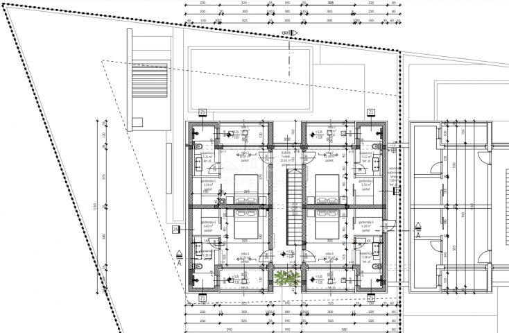 ZADAR, ZATON - Luxuriöse Doppelhaushälfte mit beheiztem Pool, Sauna und Fitnessstudio! Neubau! A1