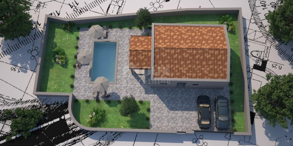 ISTRIA, SAVIČENTA - Building plot with issued building permit