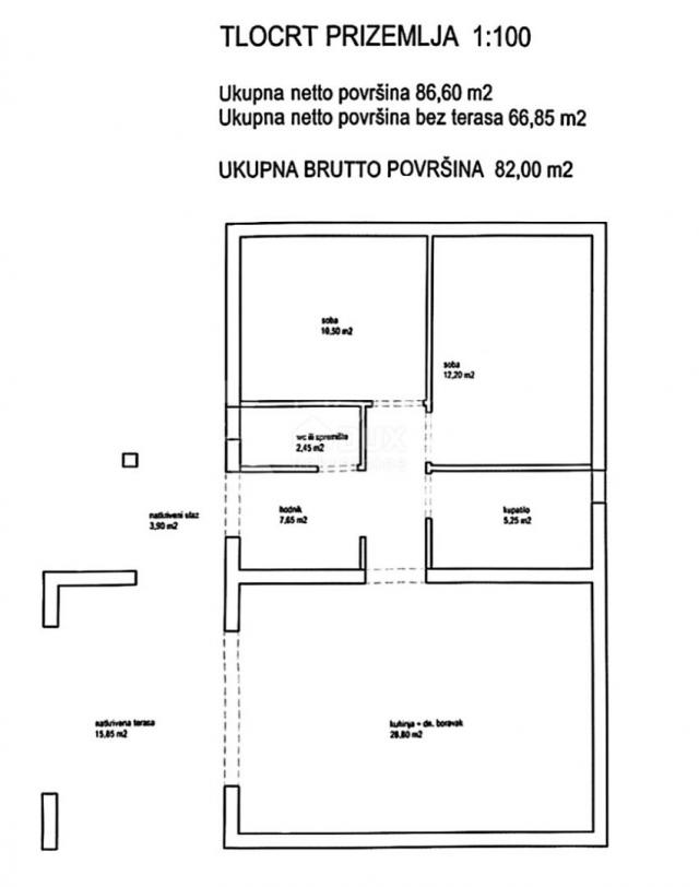 ISTRIA, LABIN - Land with building permit in a convenient location