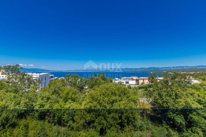 OTOK KRK, MALINSKA - Luksuzni penthouse s bazenom i panoramskim pogledom na more