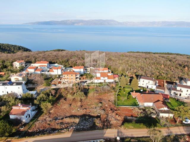 Labin, Rabac, Baugrundstück mit Meerblick