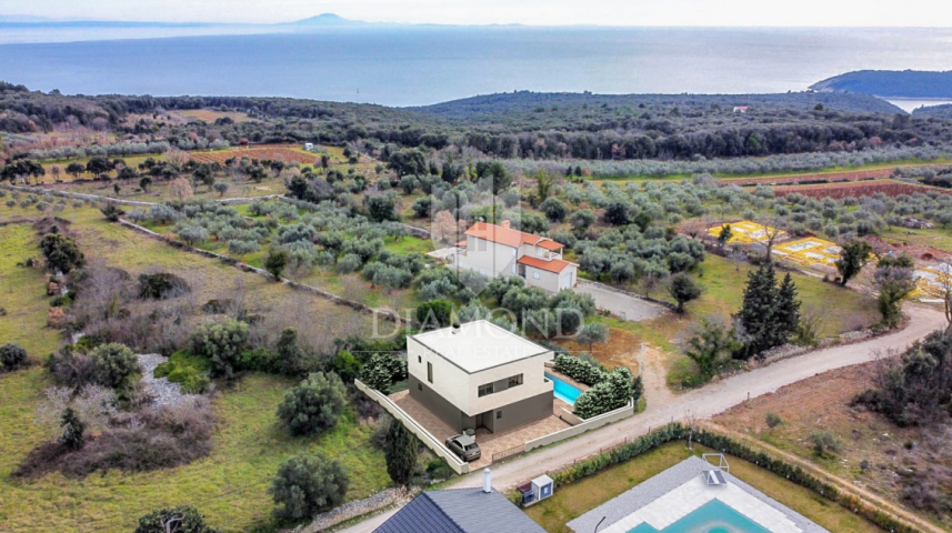 Ostküste Istriens, tolles Ferienhaus mit Meerblick