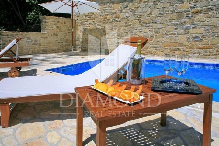 Oprtalj surroundings, villa with pool and panoramic view