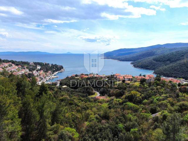 Rabac, building land and apartment construction, sea view