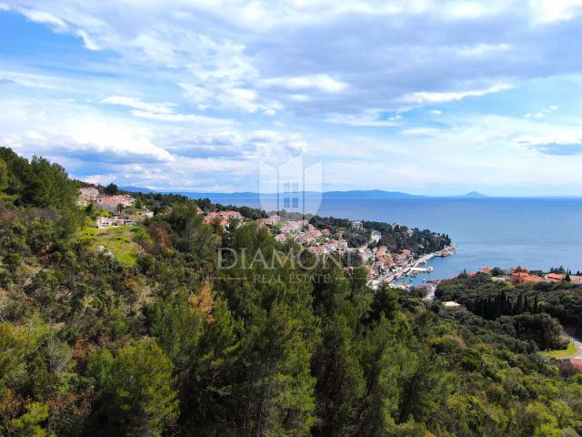 Rabac, building land and apartment construction, sea view