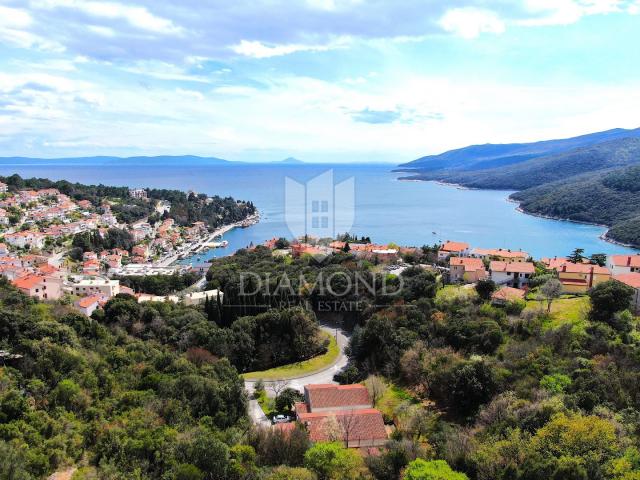 Rabac, building land and apartment construction, sea view