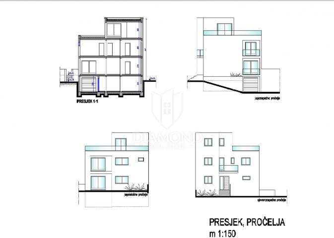 Luxury house in a quiet suburb of Pula on three floors