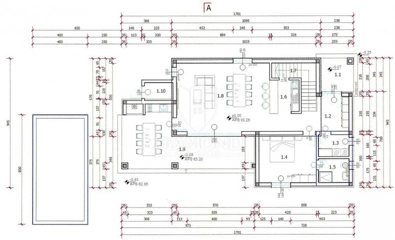 Pula, Umgebung, neues modernes Haus mit Pool und Garten