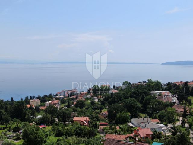 Lovran, surroundings, building plot with sea view