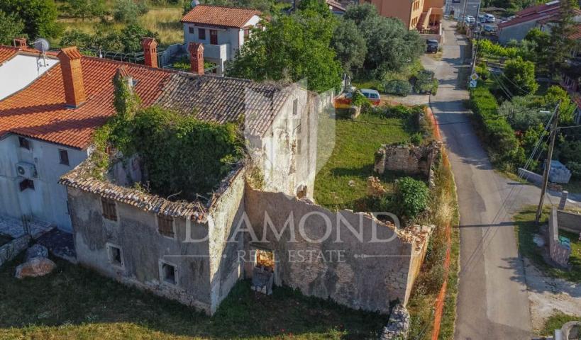 Pula, Umgebung, altes istrisches Haus mit Grundstück