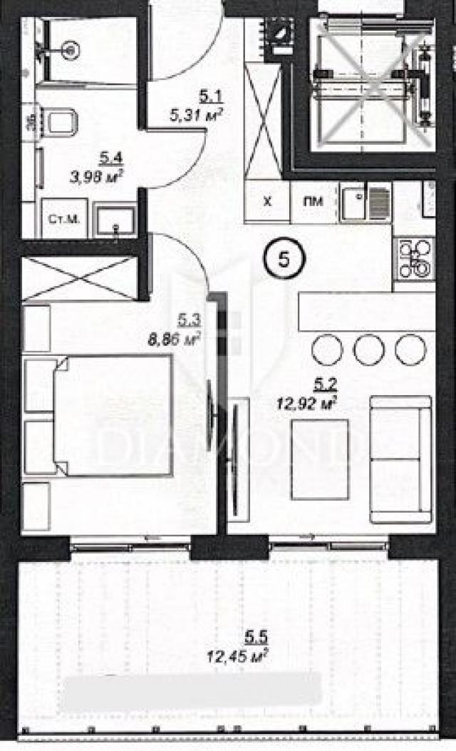 Medulin, neue Wohnung in begehrter Lage, 2. Reihe zum Meer