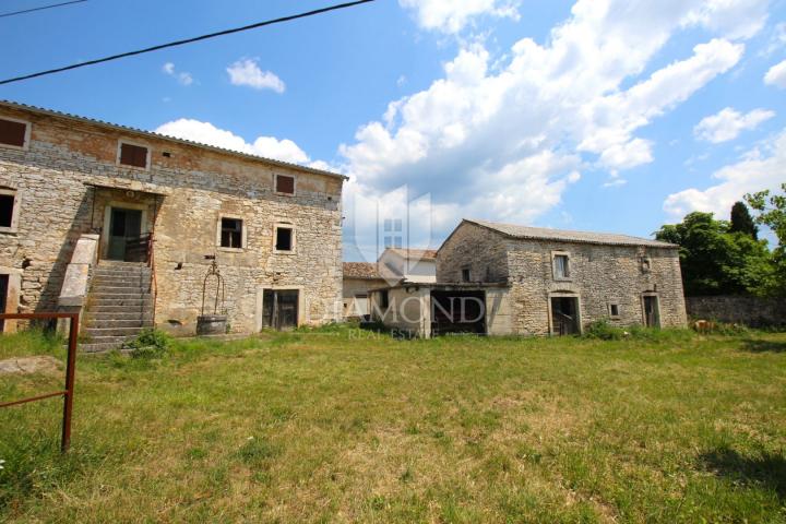 Svetvinčenat, surroundings, house for renovation with an additional facility in a beautiful location