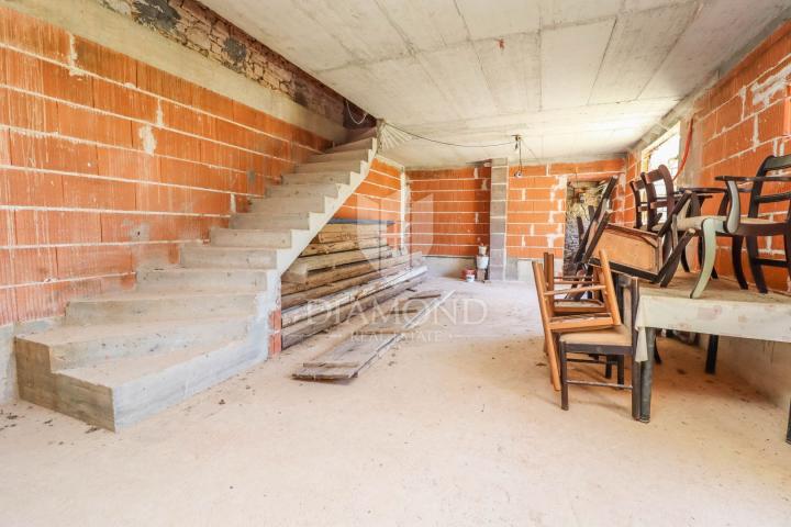 Vodnjan, Umgebung, Haus in ruhiger Lage mit Blick auf das Meer