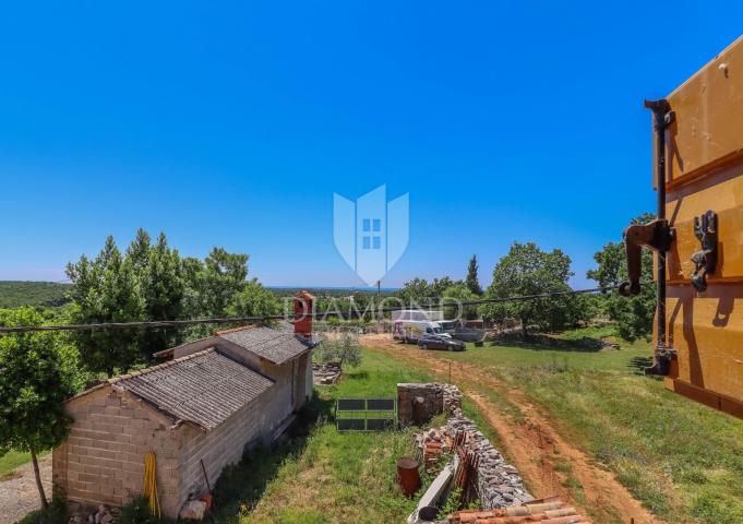 Vodnjan, Umgebung, Haus in ruhiger Lage mit Blick auf das Meer