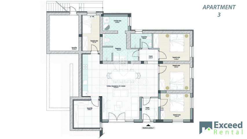 Premantura, Schöne Wohnung mit Garten