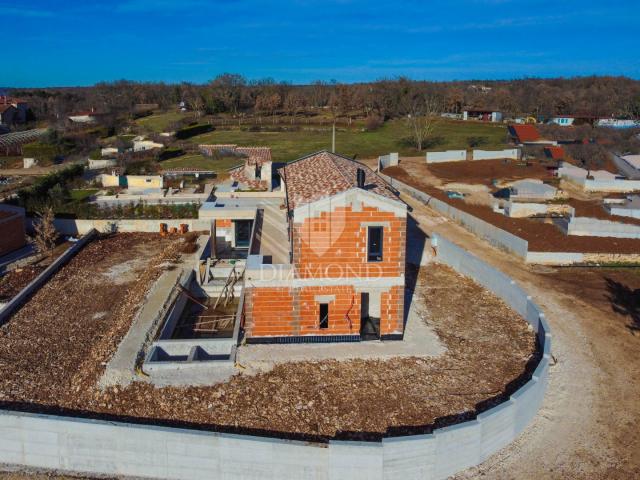 Poreč, Umgebung. Designervilla mit Wellness und Meerblick