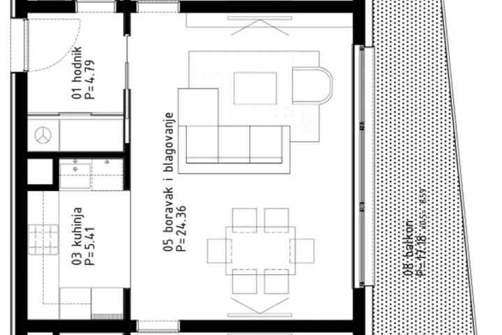 Poreč, moderan stan na atraktivnoj lokaciji C111, NKP 72, 89 m2 svega 800 m od mora