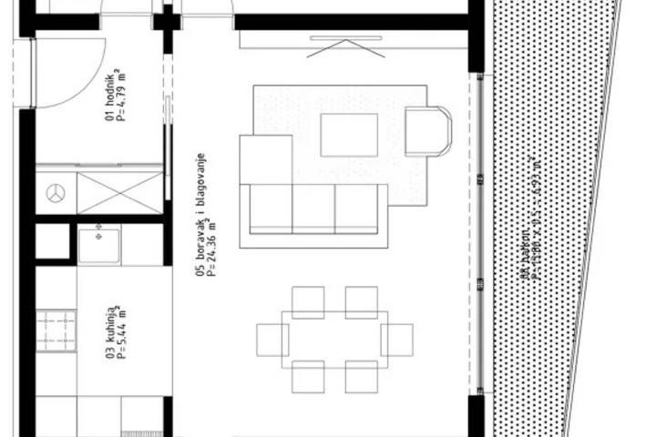 Poreč, moderan stan na atraktivnoj lokaciji C111, NKP 72, 89 m2 svega 800 m od mora