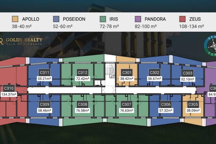 Poreč, moderan stan na atraktivnoj lokaciji C111, NKP 72, 89 m2 svega 800 m od mora