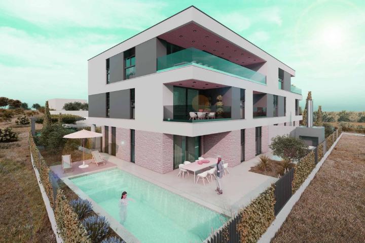 Pula, Šijana - vrhunski PENTHOUSE U NOVOGRADNJI, stan A4, NKP 160. 77 m2 - jacuzzi, kamin