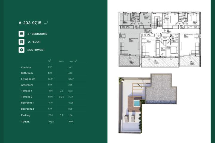 Zadar, Privlaka, NOVOGRADNJA luksuzan penthouse NKP 97, 15 m2 s jacuzzijem