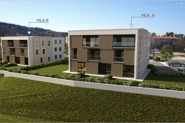 Istra, Labin - prekrasni penthouse u urbanoj villi, A8 2. kat, NKP 112. 15 m2 - pogled na more