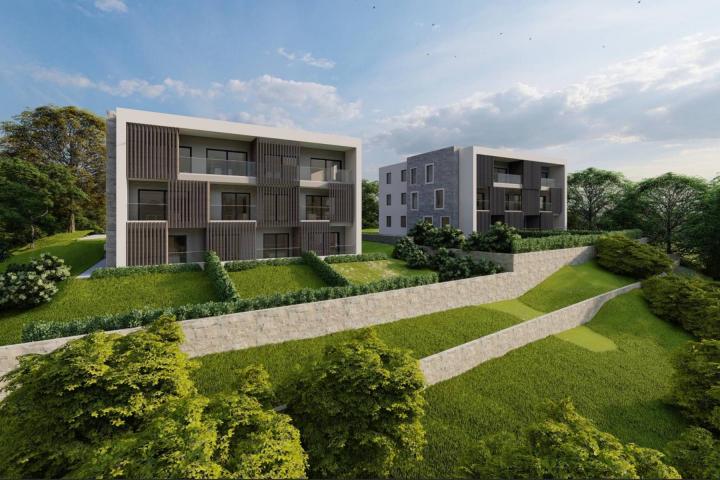 Istra, Labin - prekrasni penthouse u urbanoj villi, A8 2. kat, NKP 112. 15 m2 - pogled na more