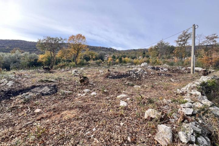 Istra, Labin - građevinsko zemljište na top lokaciji s pogledom na more, 897 m2